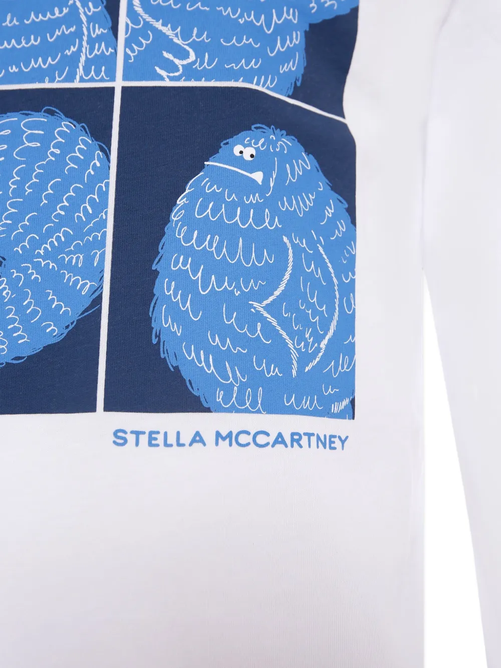 Stella McCartney Kids T-shirt met grafische print Wit