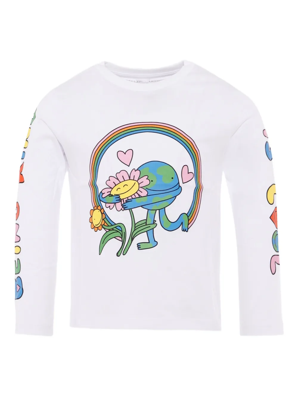 Stella McCartney Kids T-shirt met print Wit