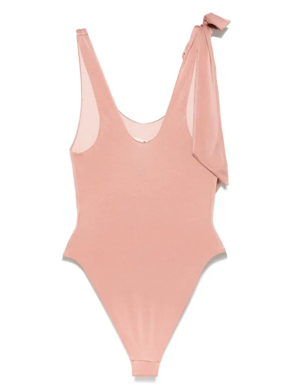 【Chloe】 ロゴモチーフスイムスーツ ピンク 【クロエ】 Chloé logo-print Swimsuit | Pink | FARFETCH