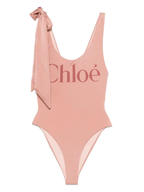 Chloé logo-print swimsuit