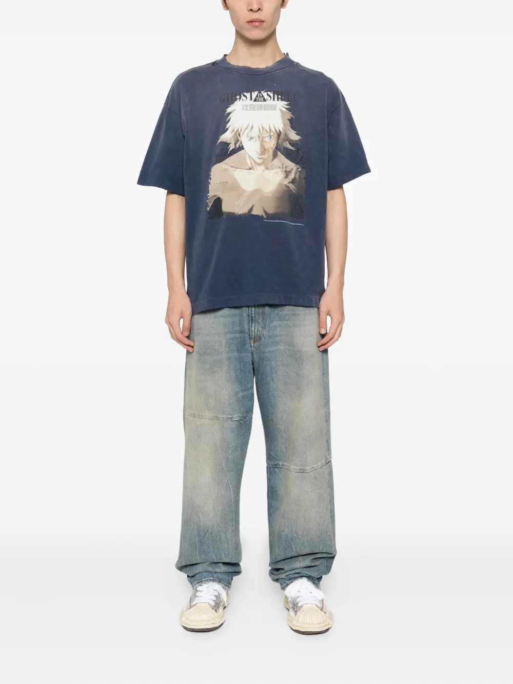 SAINT MXXXXXX T-shirt met grafische print - Blauw