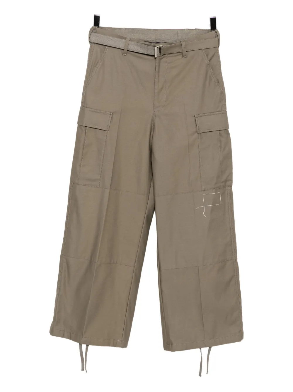 Sacai Katoenen broek Beige