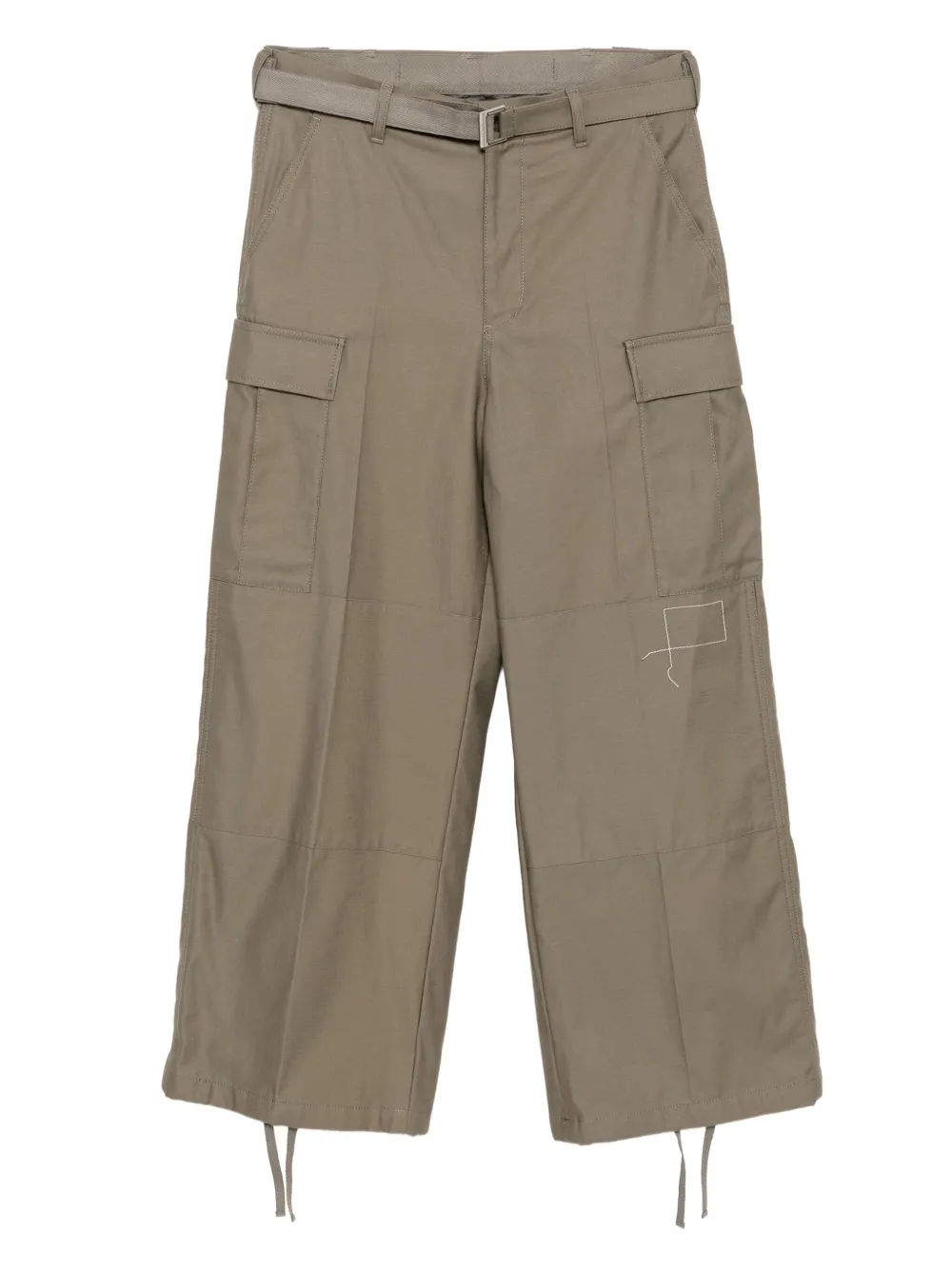 Sacai Katoenen broek Beige