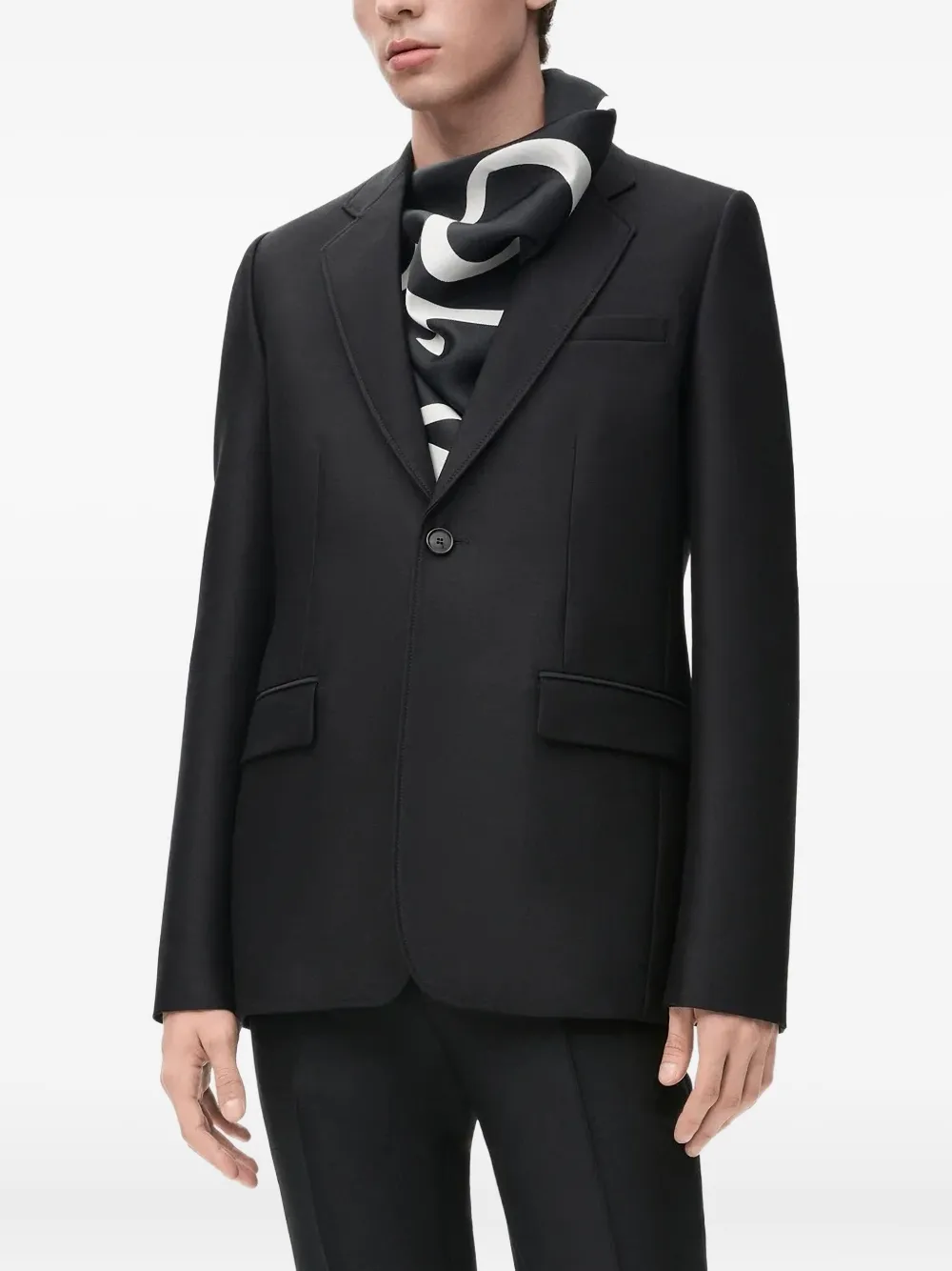 LOEWE Blazer met enkele knoop Zwart