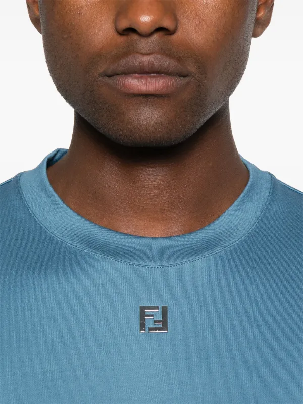 FENDI FFロゴ Tシャツ | ブルー | FARFETCH JP