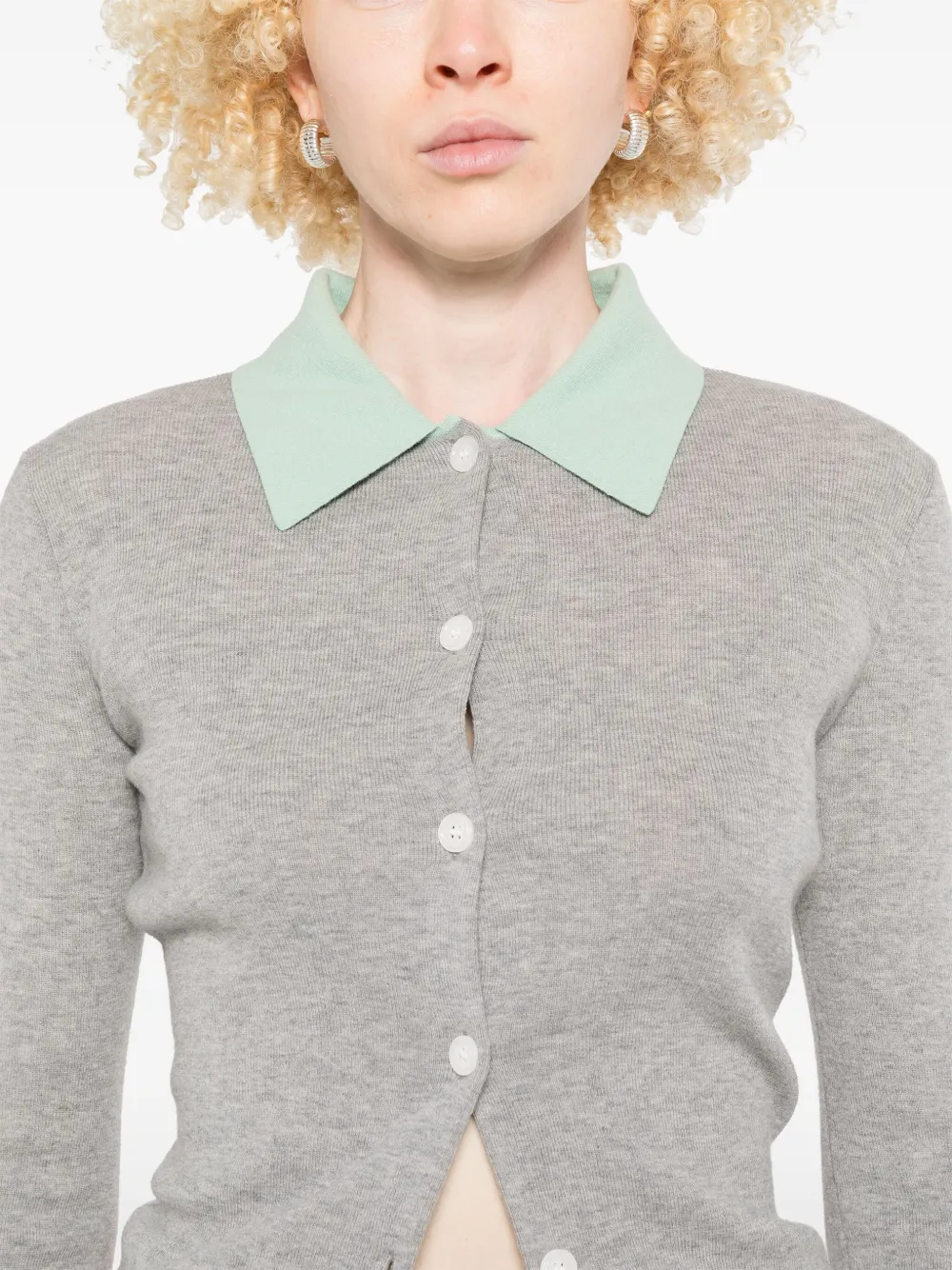 Self-portrait Merino Wool Cardigan