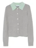 Self-Portrait wool cardigan - Grey