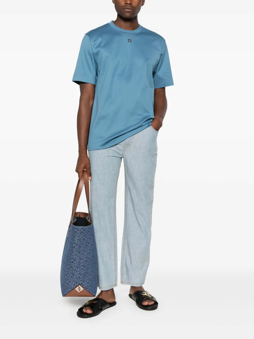 FENDI Jeans van katoenblend - Blauw