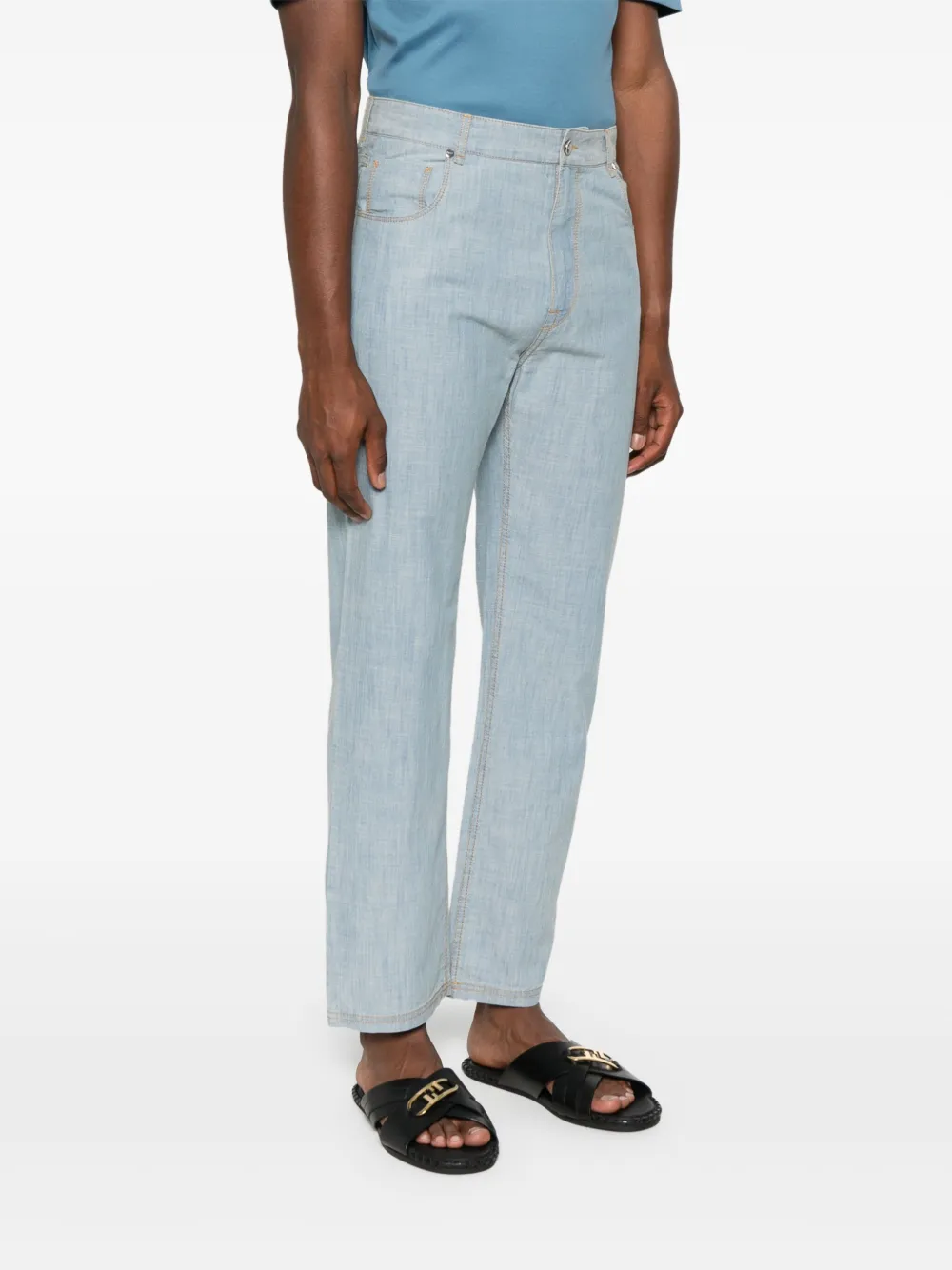 FENDI Jeans van katoenblend Blauw