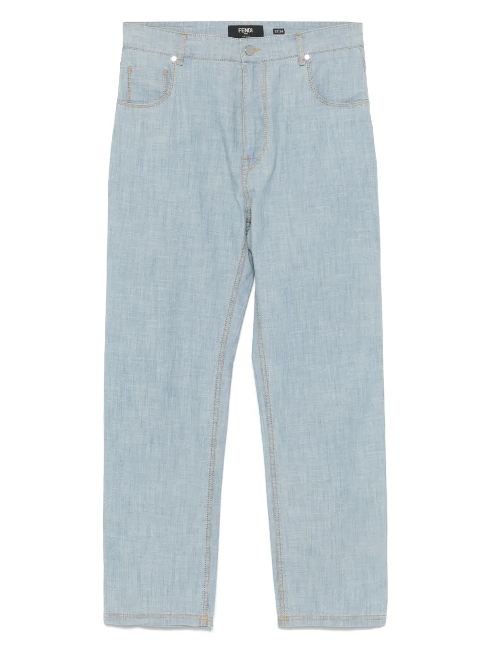 FENDI cotton-blend jeans - ブルー FENDI cotton-blend jeans - ブルー