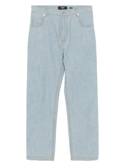 FENDI cotton-blend jeans