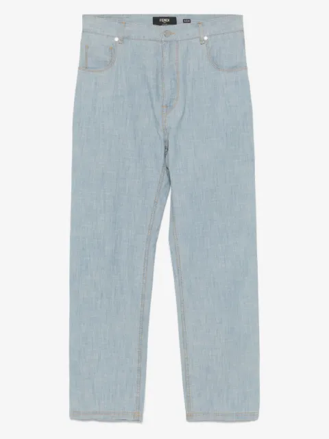 FENDI cotton-blend jeans