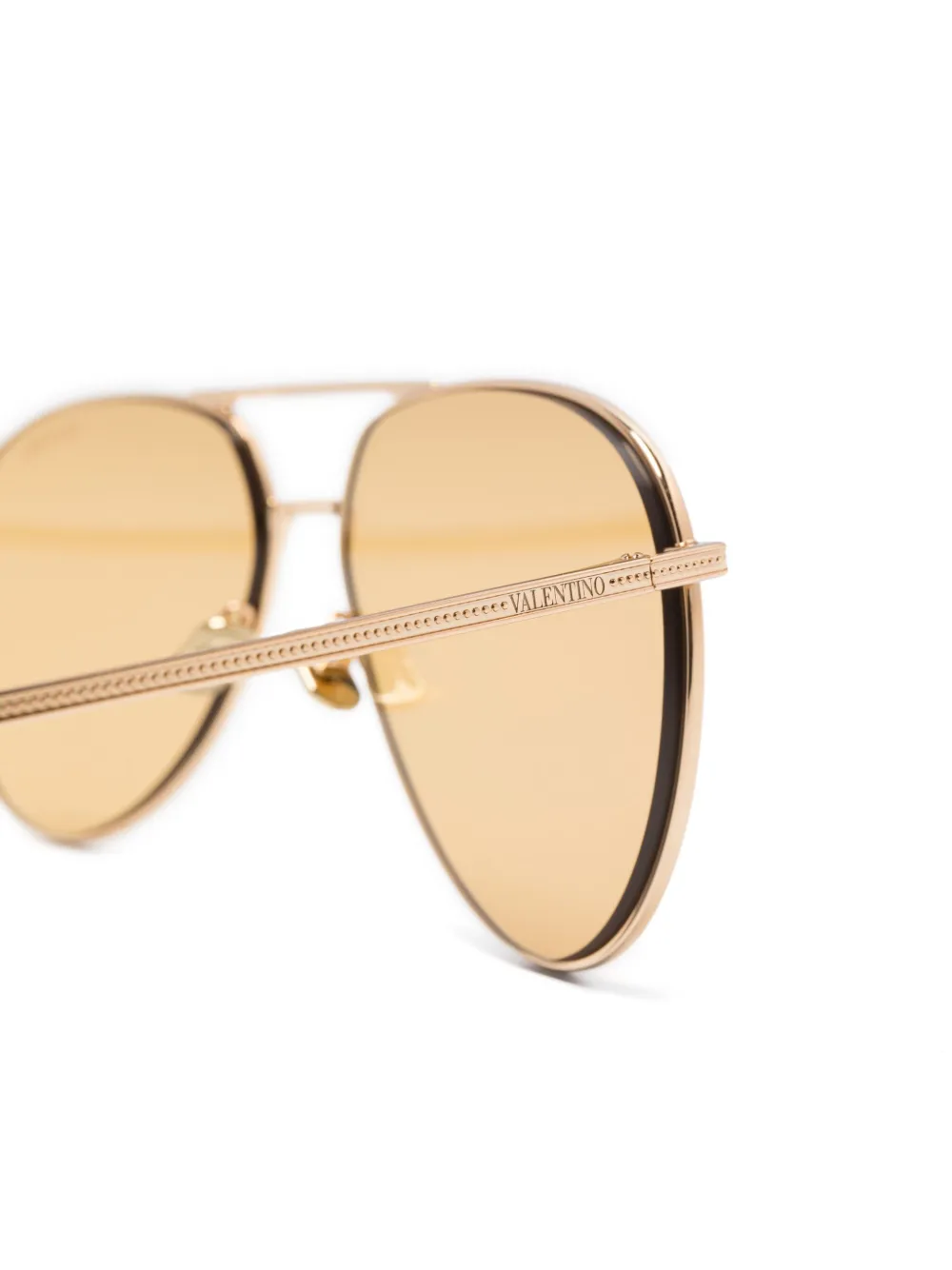 VALENTINO GARAVANI EYEWEAR Zonnebril met piloten montuur Goud