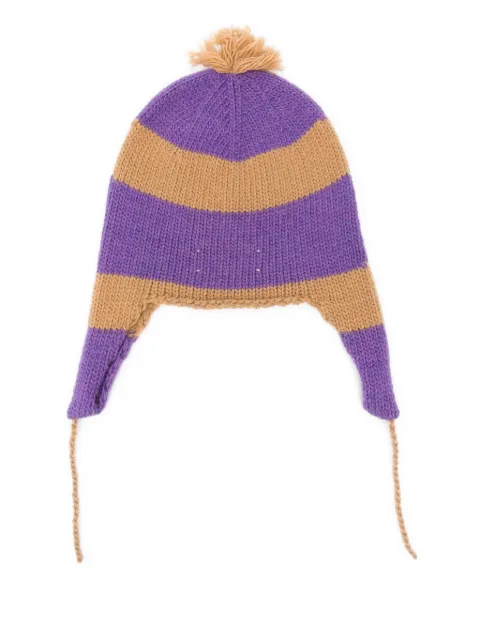 The Animals Observatory gorro Zebu a rayas con pompón