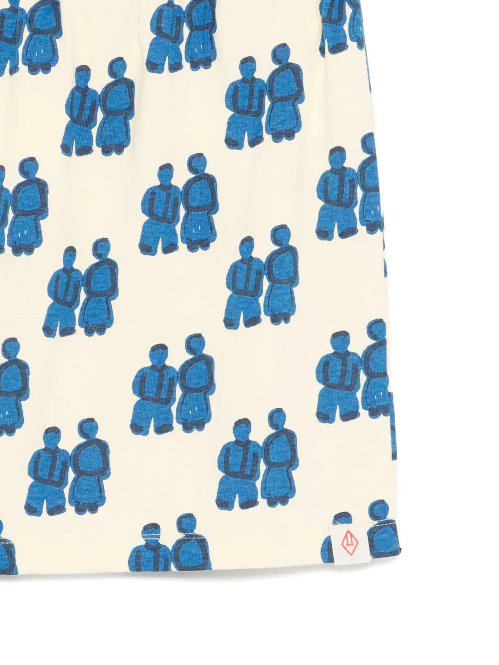 The Animals Observatory Figures-print Mini Skirt In Blue