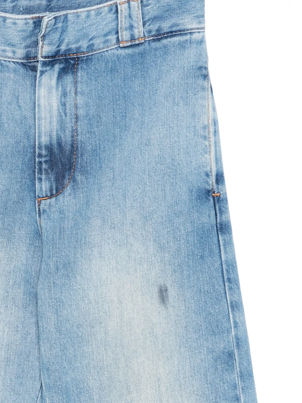 The Animals Observatory Jeans met wijde pijpen Blauw