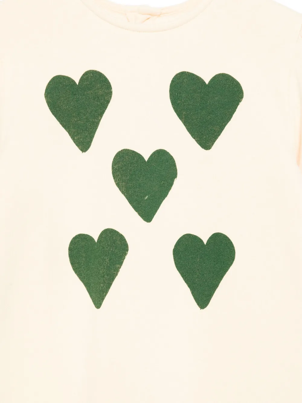 The Animals Observatory Mini-jurk met hartenprint Geel