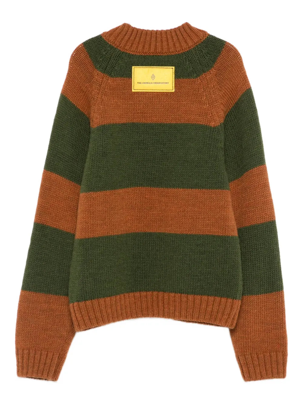 The Animals Observatory striped logo-patch sweater | Boys Knitwear | Image 2