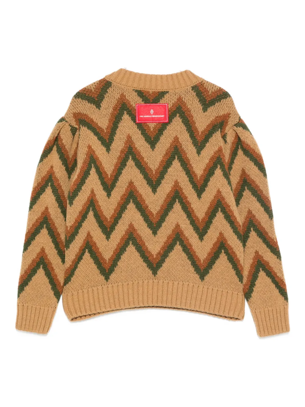 The Animals Observatory chevron-pattern sweater | Boys Knitwear | Image 2