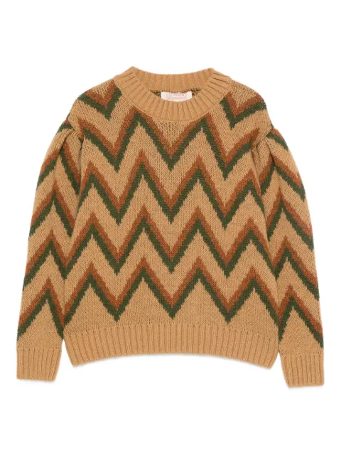 The Animals Observatory chevron-pattern sweater