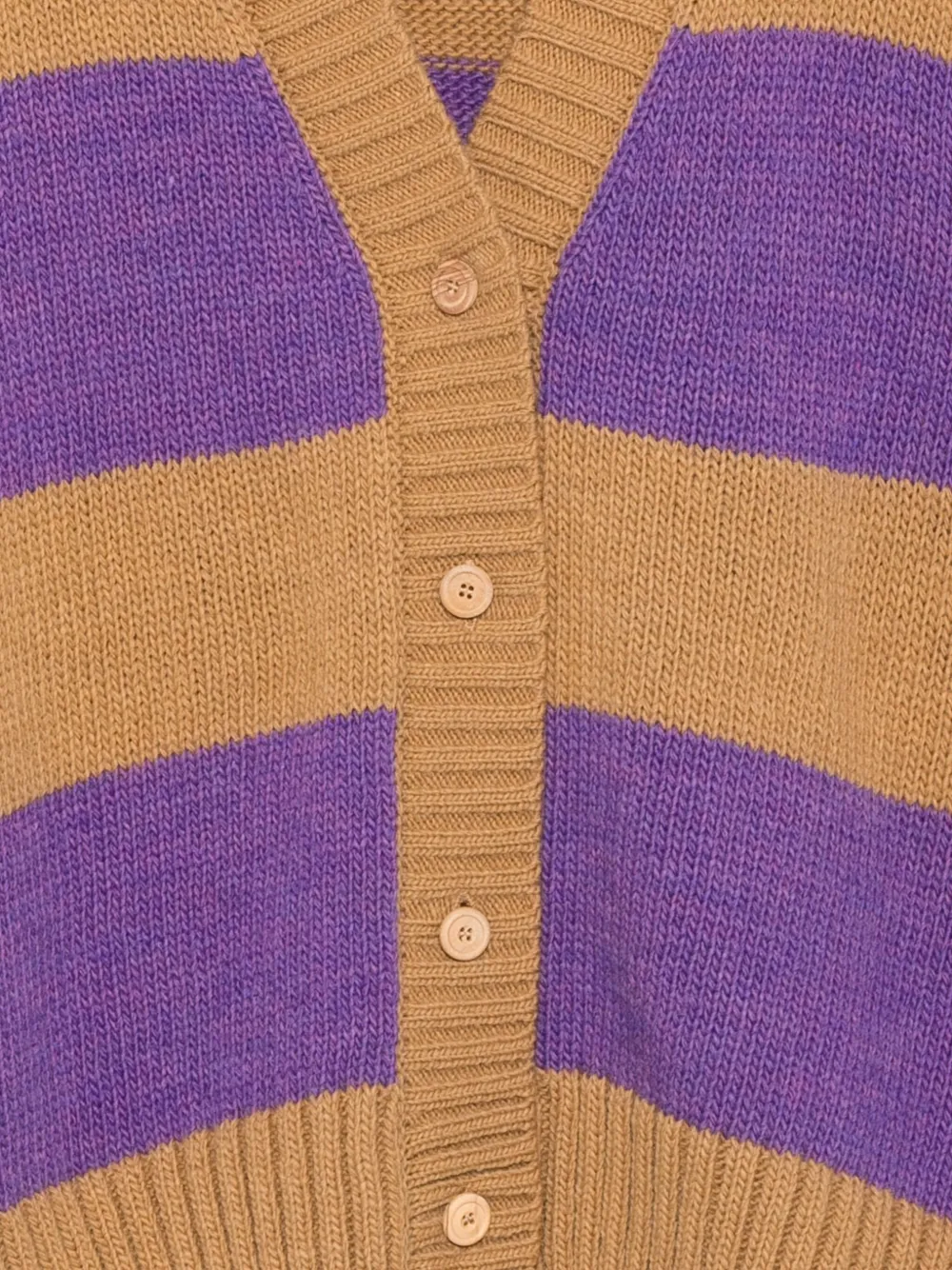 The Animals Observatory Back Logo-patch Striped Vest In Multi
