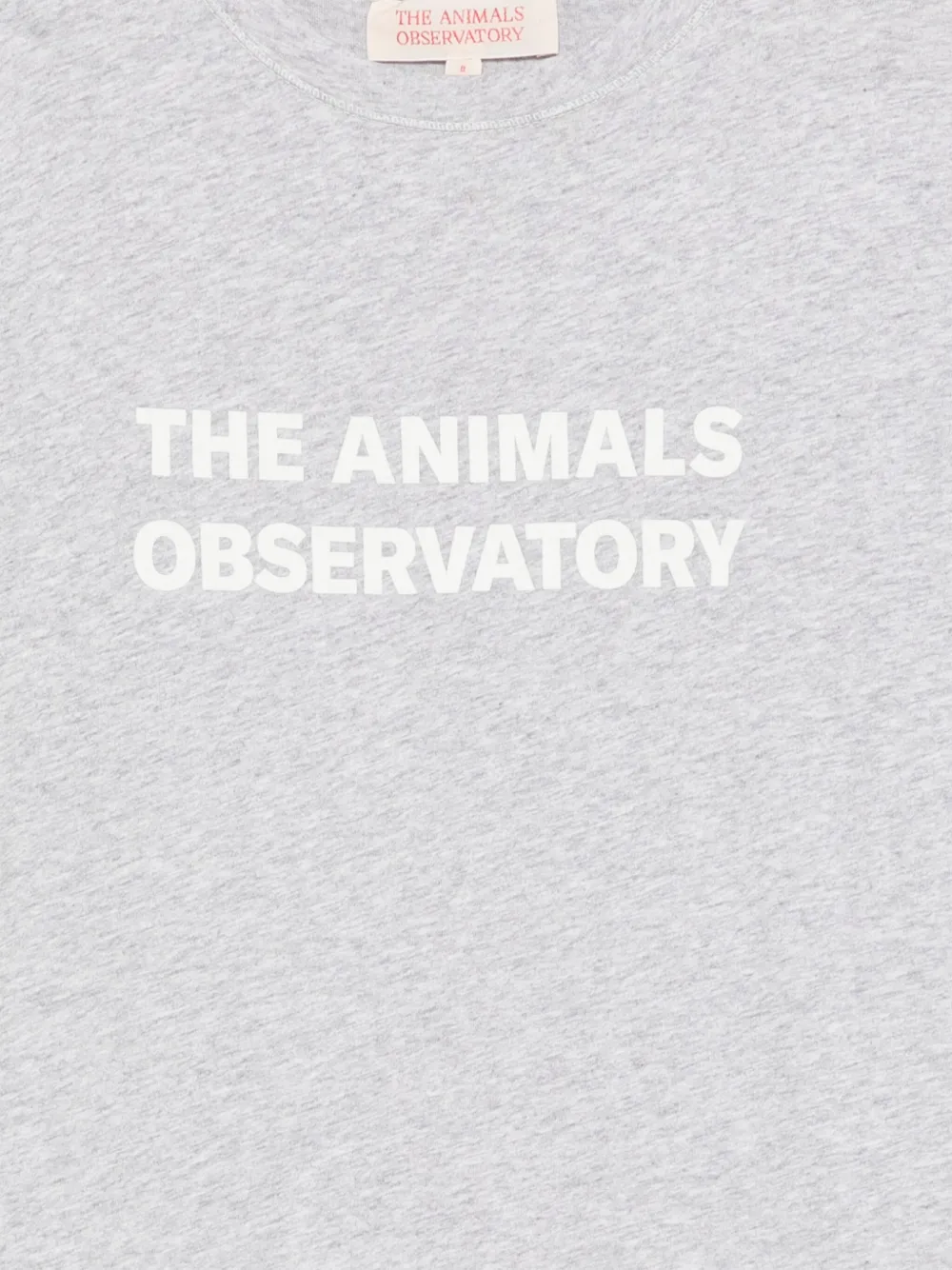 The Animals Observatory Orion Logo-print T-shirt In Gray
