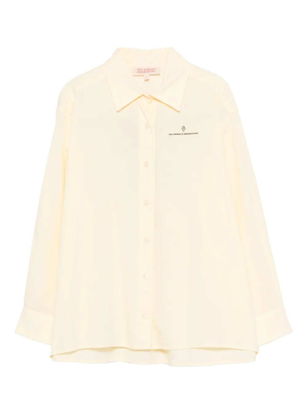 The Animals Observatory logo detail shirt | Yellow | Image 1