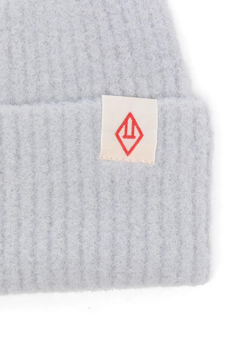 The Animals Observatory Ribbed-knit Beanie In White
