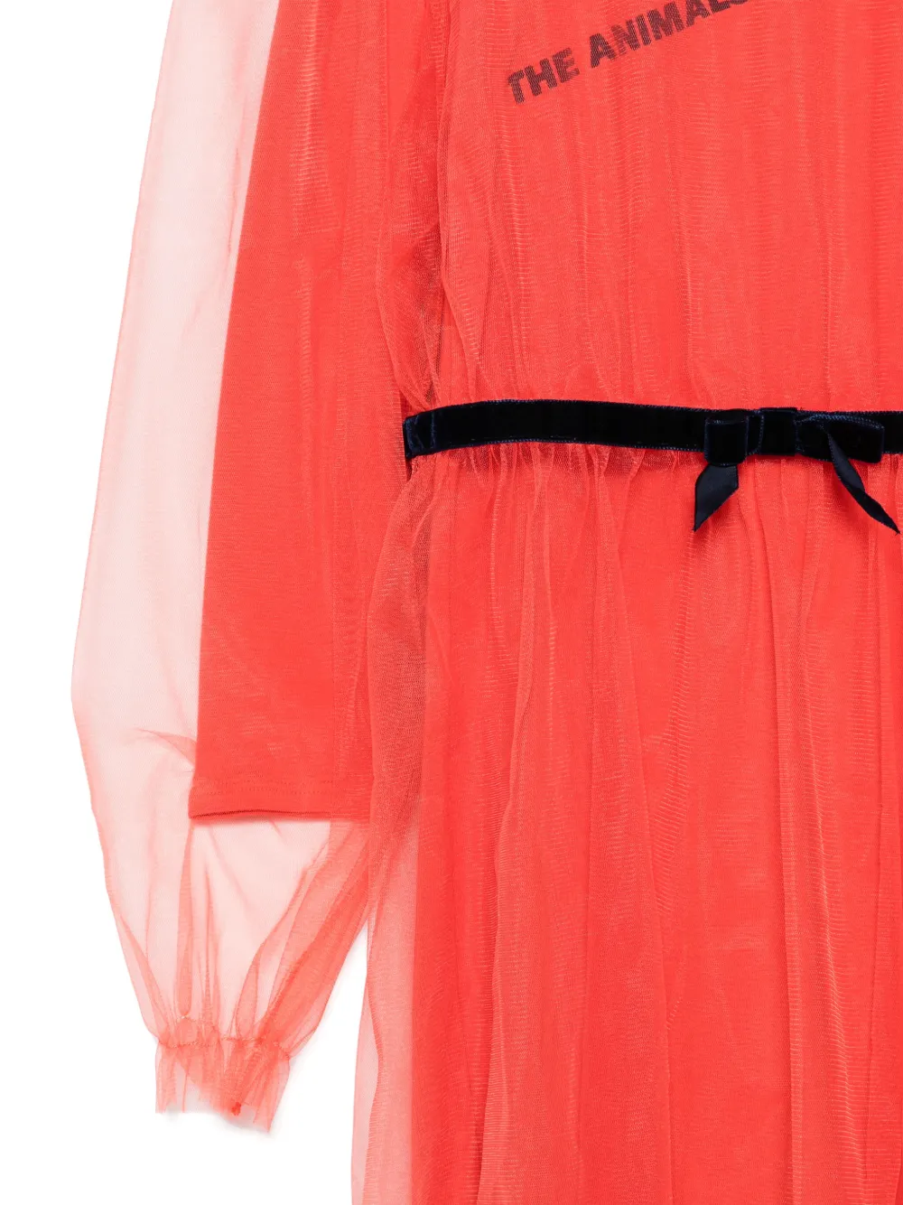The Animals Observatory Tulle Dress In Red