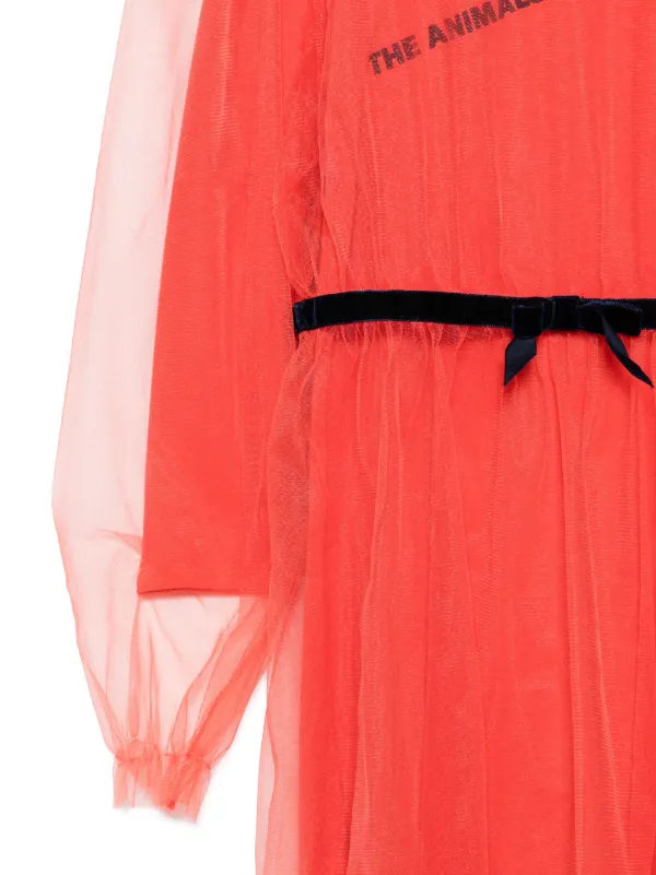 The Animals Observatory チュール ワンピース | レッド | FARFETCH JP