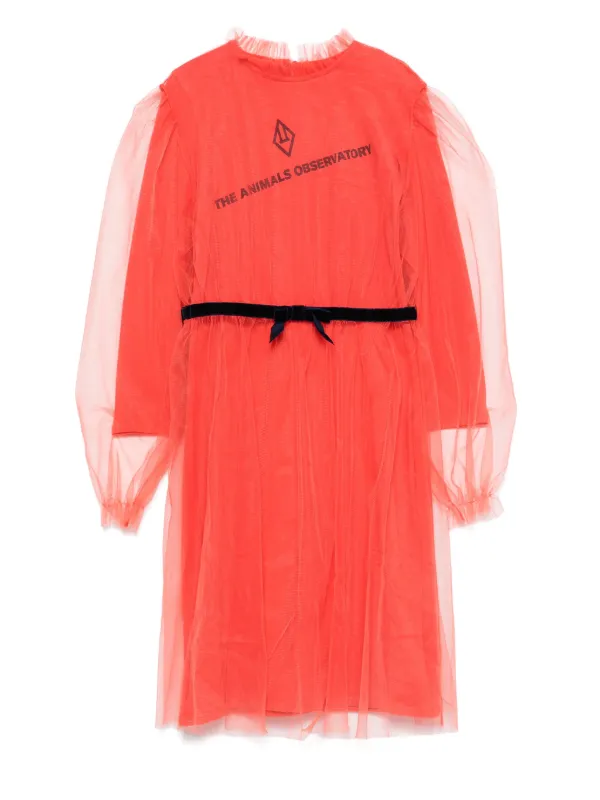 The Animals Observatory チュール ワンピース | レッド | FARFETCH JP