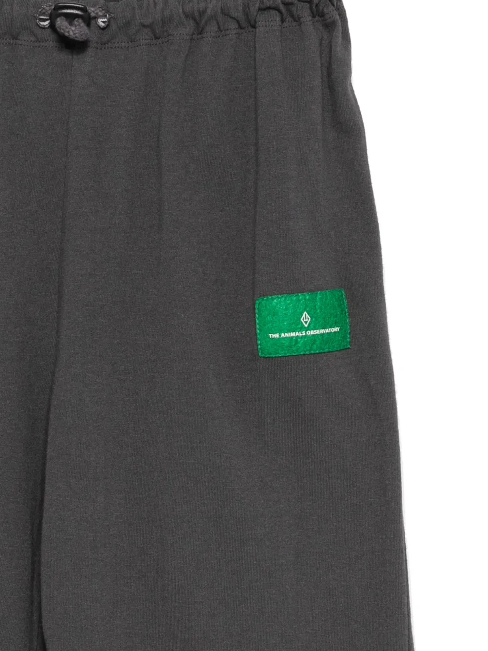 The Animals Observatory Logo-patch Trousers In Brown
