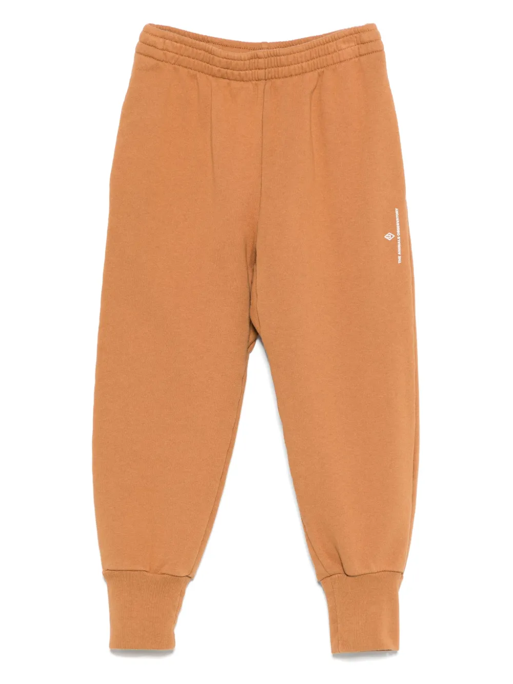 The Animals Observatory Logo-detail Sweatpants In Brown