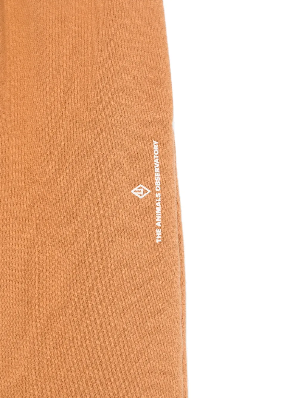 The Animals Observatory Logo-detail Sweatpants In Brown