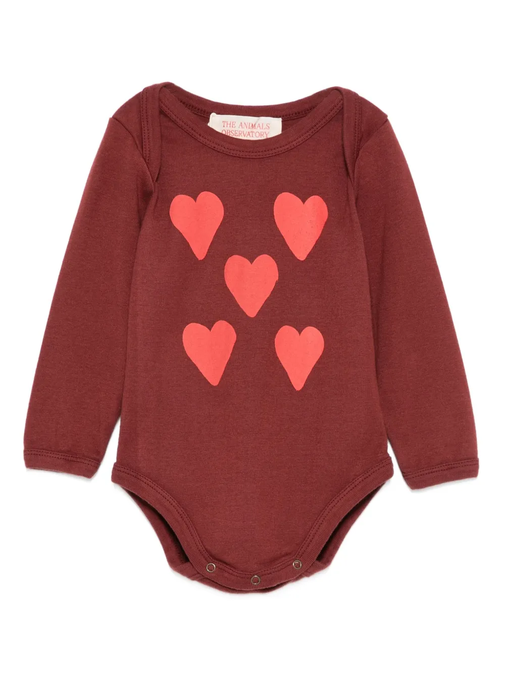 The Animals Observatory heart-print body | Red | Image 1