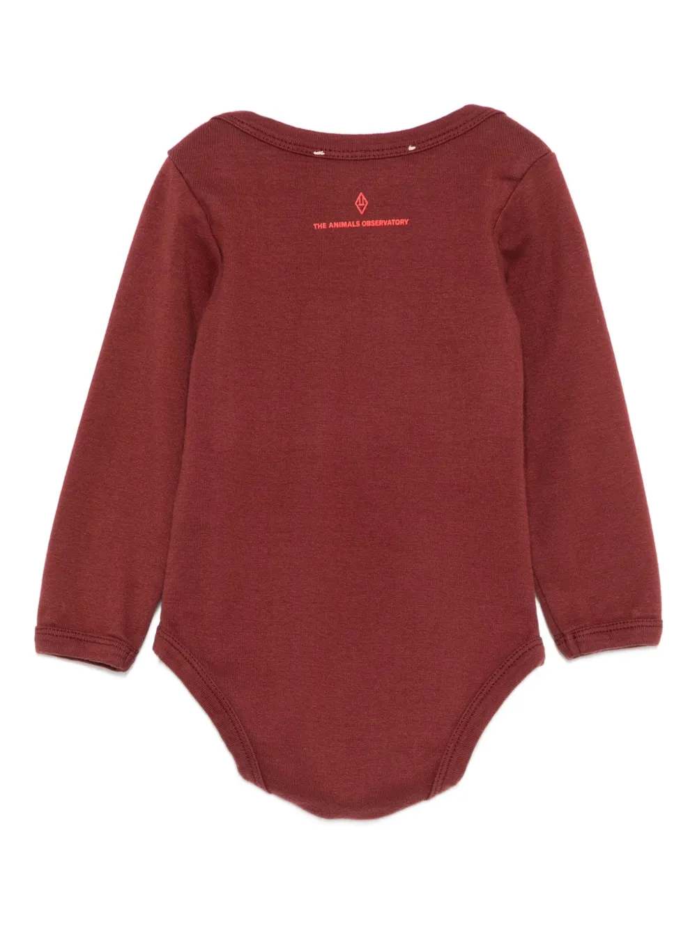 The Animals Observatory Romper met hartprint - Rood