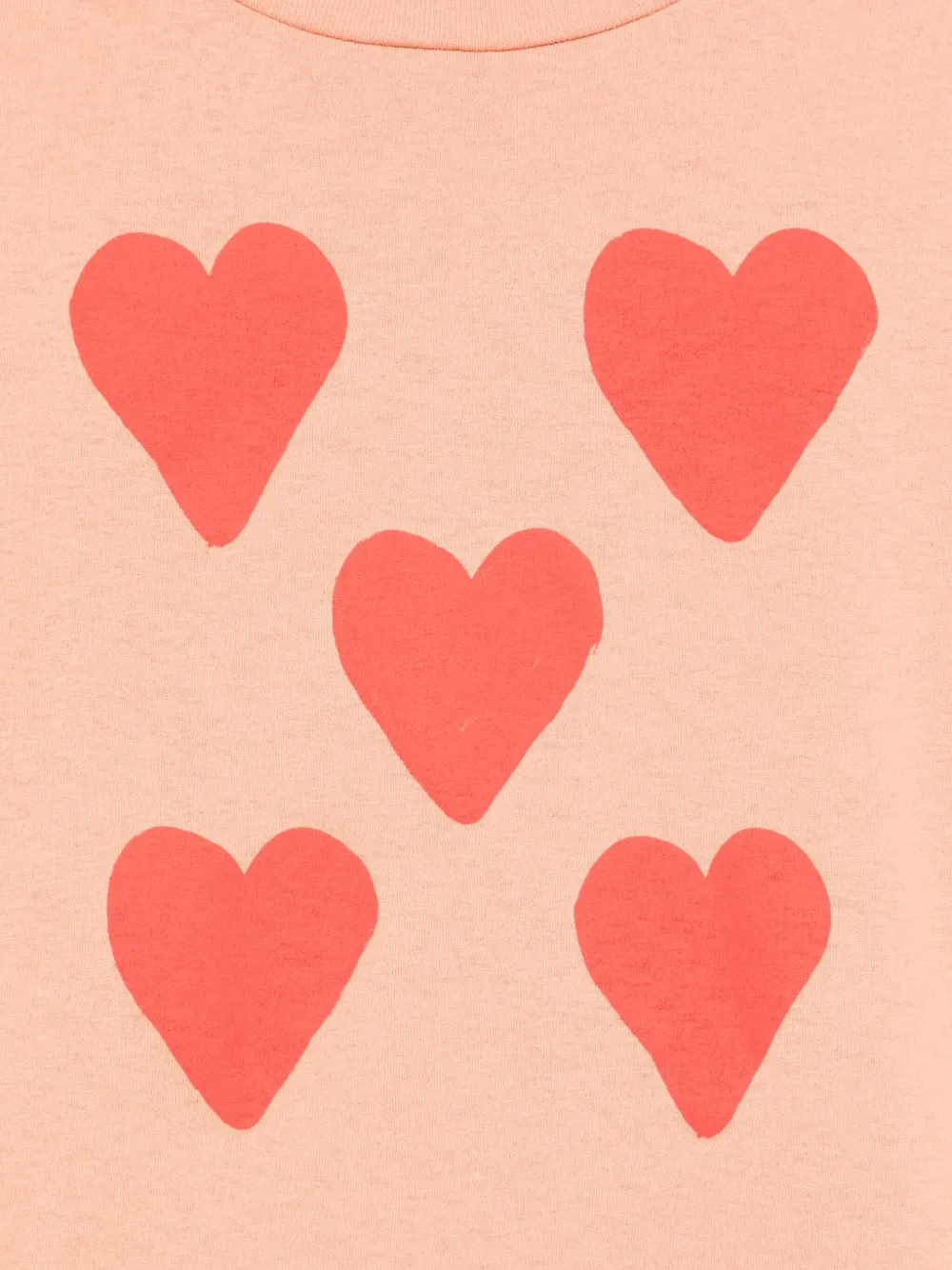 The Animals Observatory T-shirt met hartprint Roze
