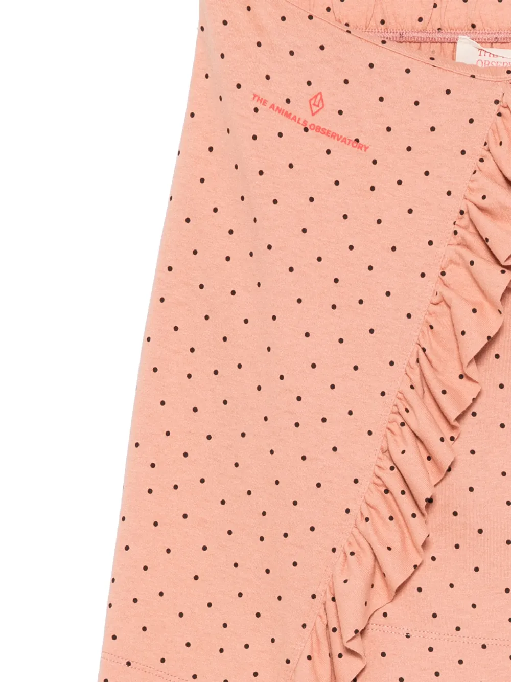The Animals Observatory Polka-dot Ruffle Skirt In Pink