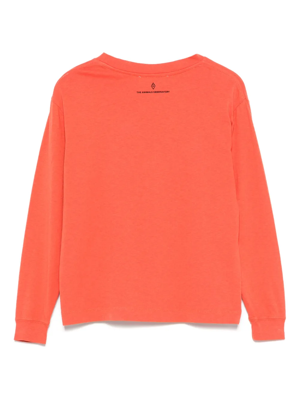 The Animals Observatory Langarmshirt Mit Blumen-print In Orange