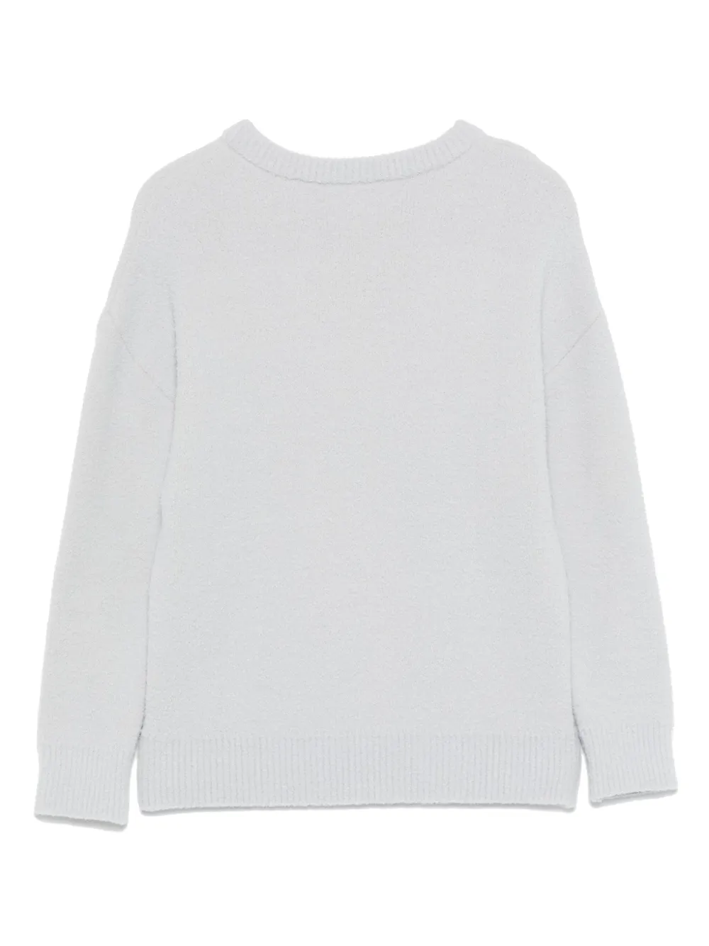 The Animals Observatory Bull Heart-pattern Sweater In Gray