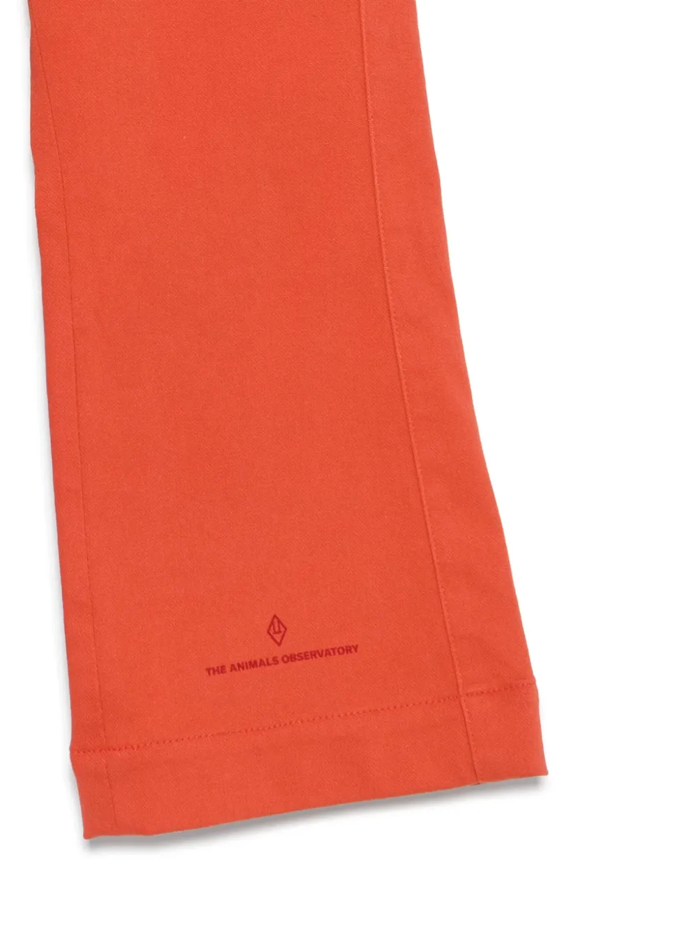 The Animals Observatory Logo-print Flared Trousers In Red