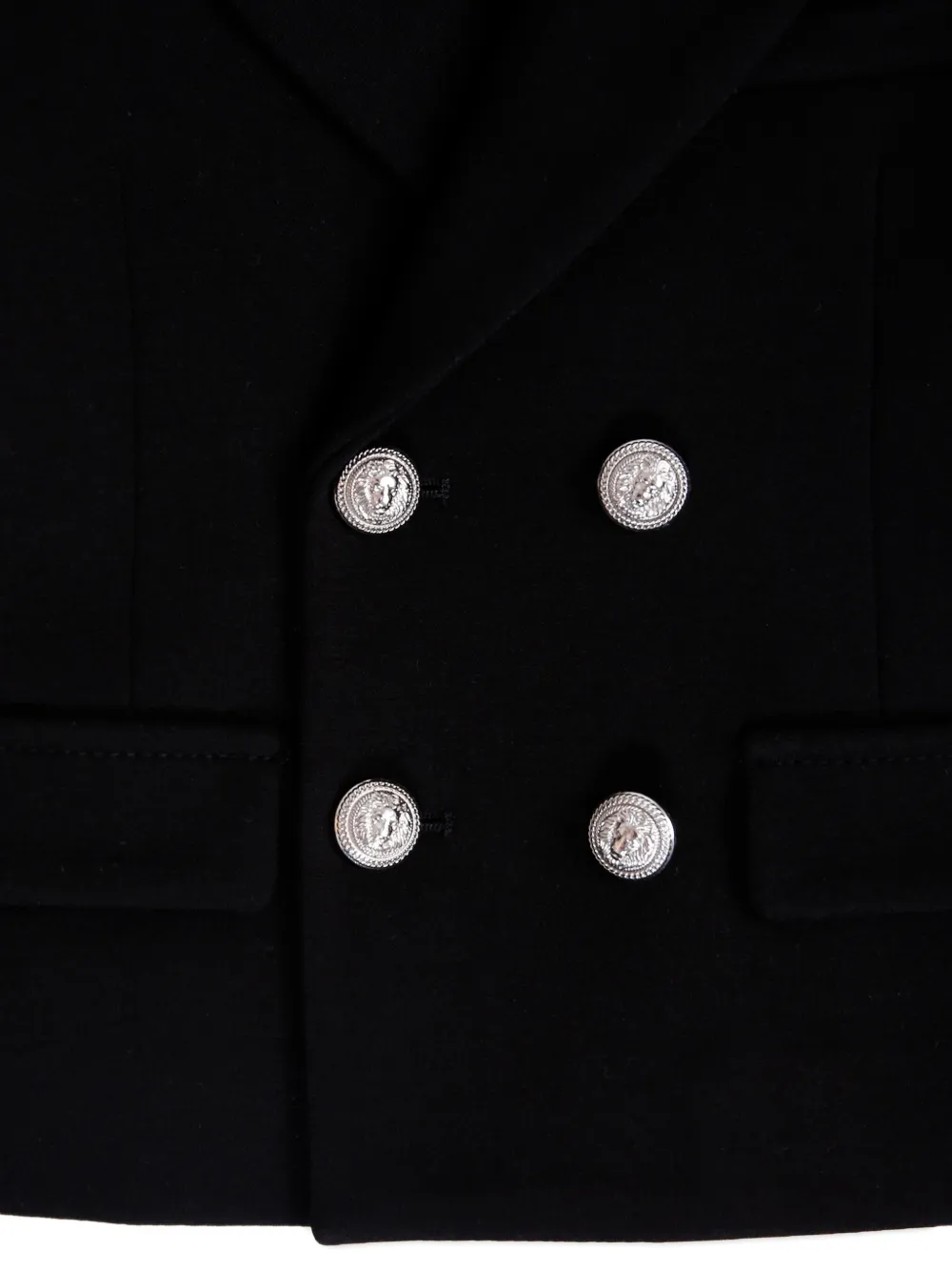 Balmain Kids Blazer met dubbele rij knopen Zwart