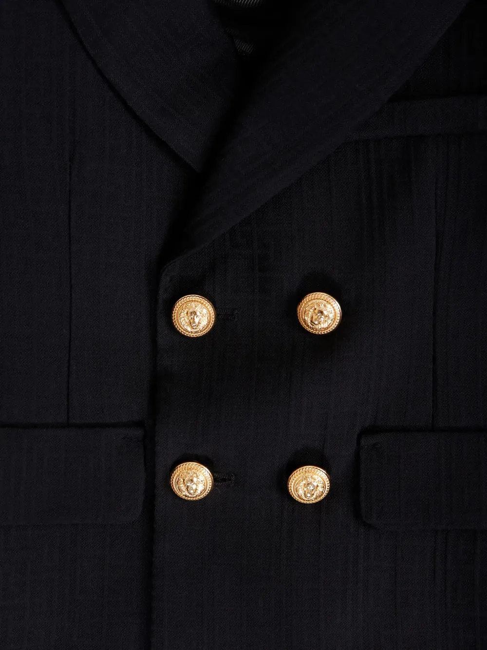 Balmain Kids Blazer met dubbele rij knopen Zwart