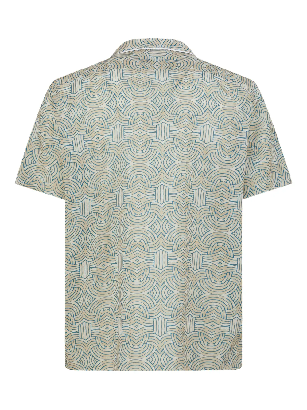 GAZZARRINI X MICHELE FRANZESE geometric-print short-sleeve shirt | Image 2