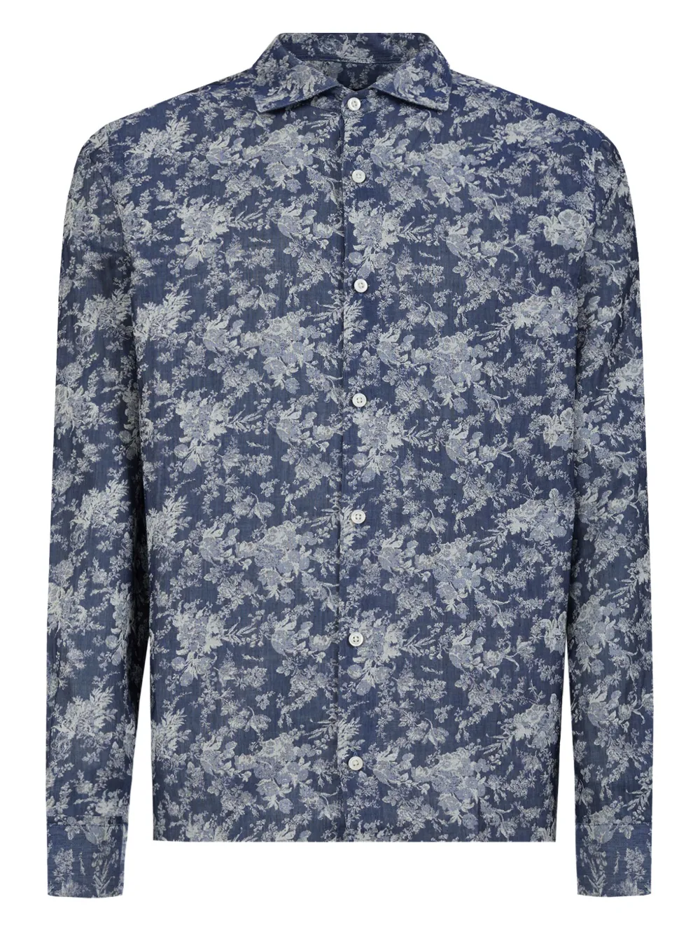 GAZZARRINI X MICHELE FRANZESE camisa con estampado floral | azul | Image 1