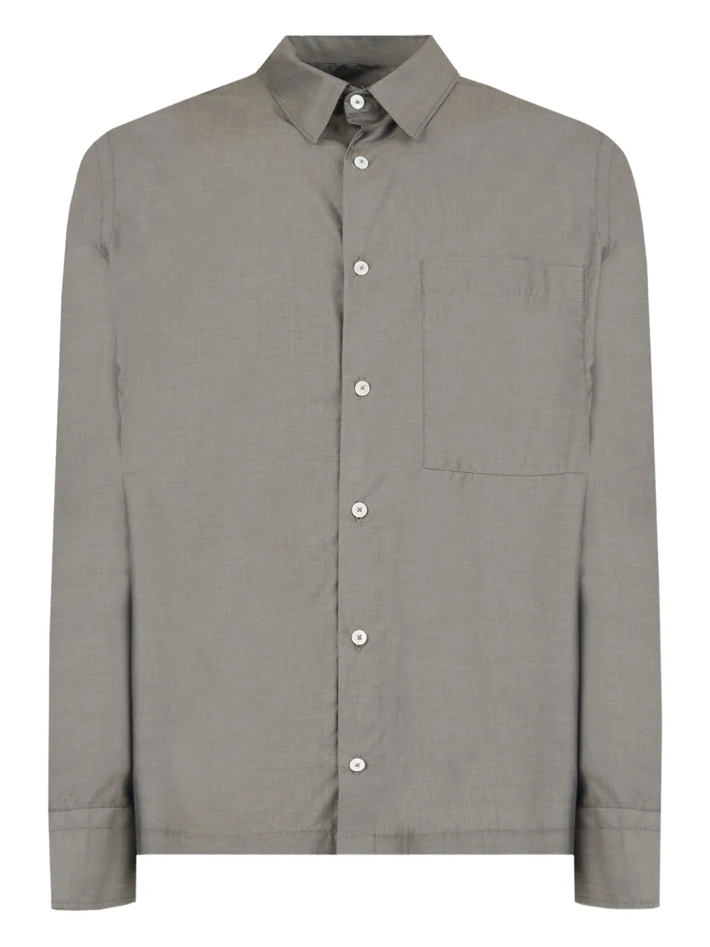 GAZZARRINI X MICHELE FRANZESE camisa de popelina con botones | gris | Image 1