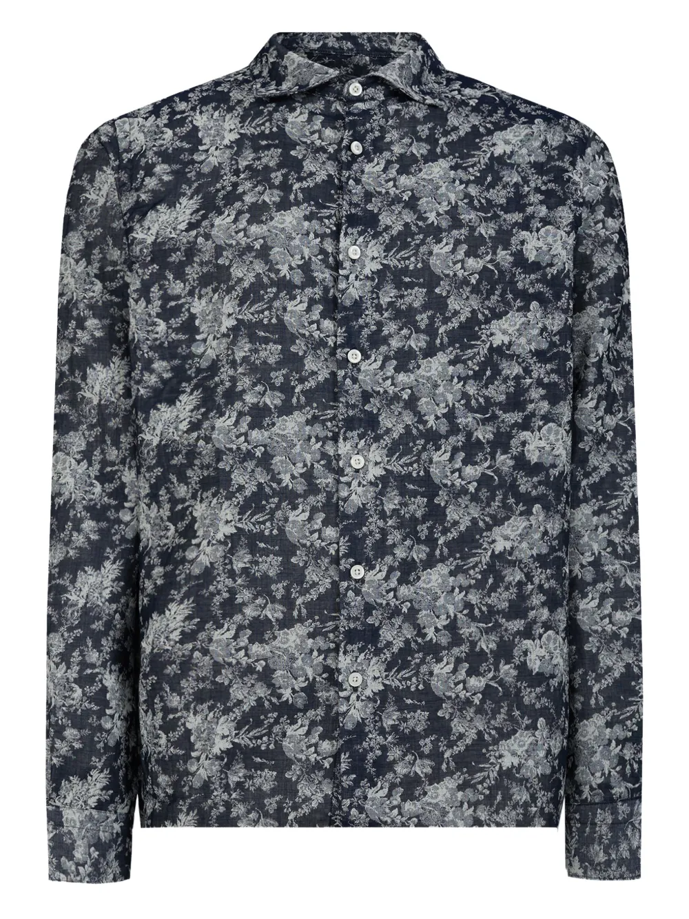 GAZZARRINI X MICHELE FRANZESE camisa con estampado floral | azul | Image 1