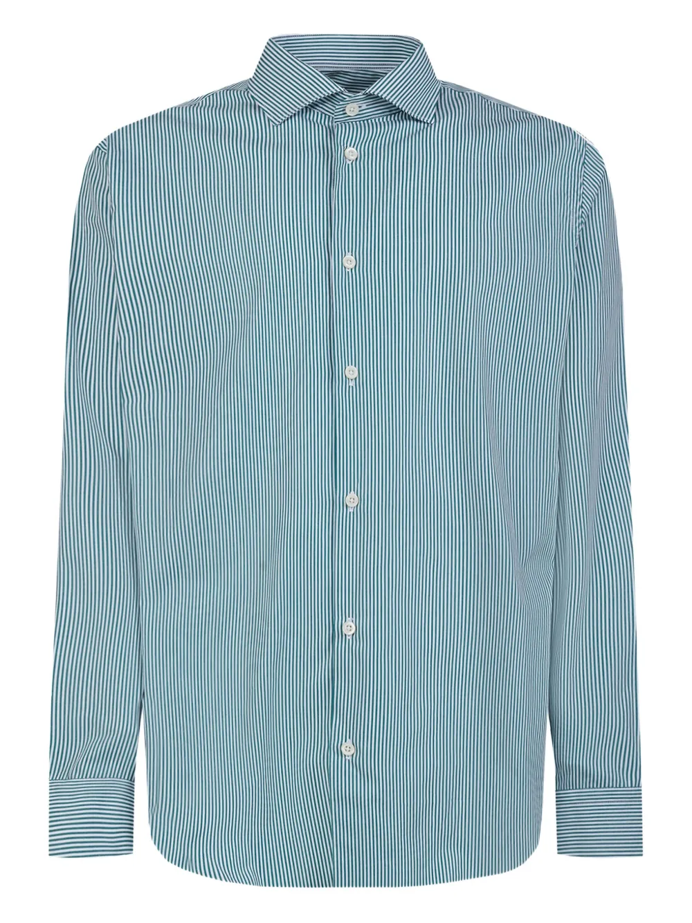 GAZZARRINI X MICHELE FRANZESE striped button-up shirt | Green | Image 1