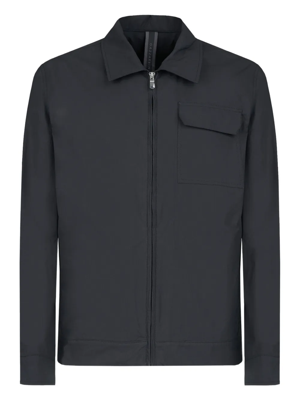 GAZZARRINI X MICHELE FRANZESE zip-front overshirt | Black | Image 1