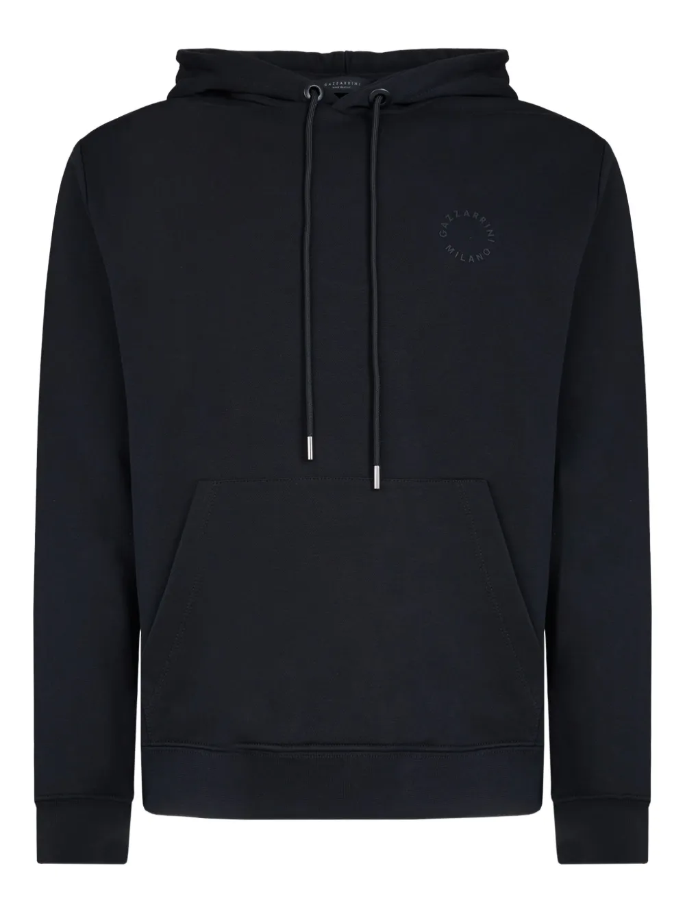GAZZARRINI X MICHELE FRANZESE logo-print cotton-blend hoodie | Black | Image 1
